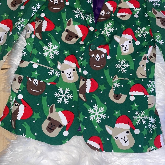 OppoSuits Llamas/ Christmas Blazer - Picture 2 of 7